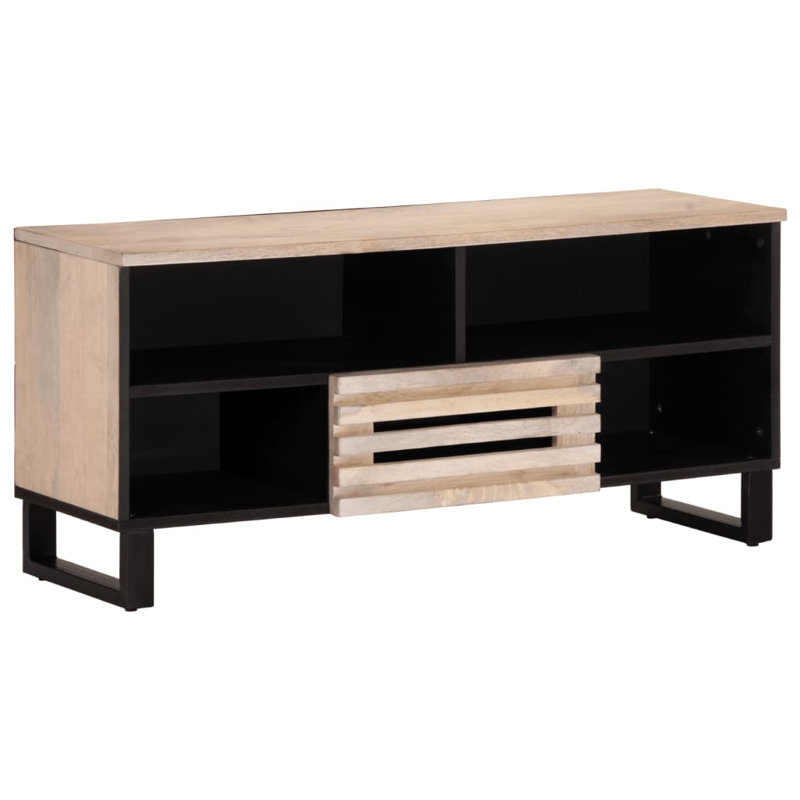 Unfinished TV Stand for TVs up to 24", Light brown