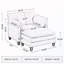 Fauteuil d'appoint surdimensionné avec repose-pieds-1405051970
