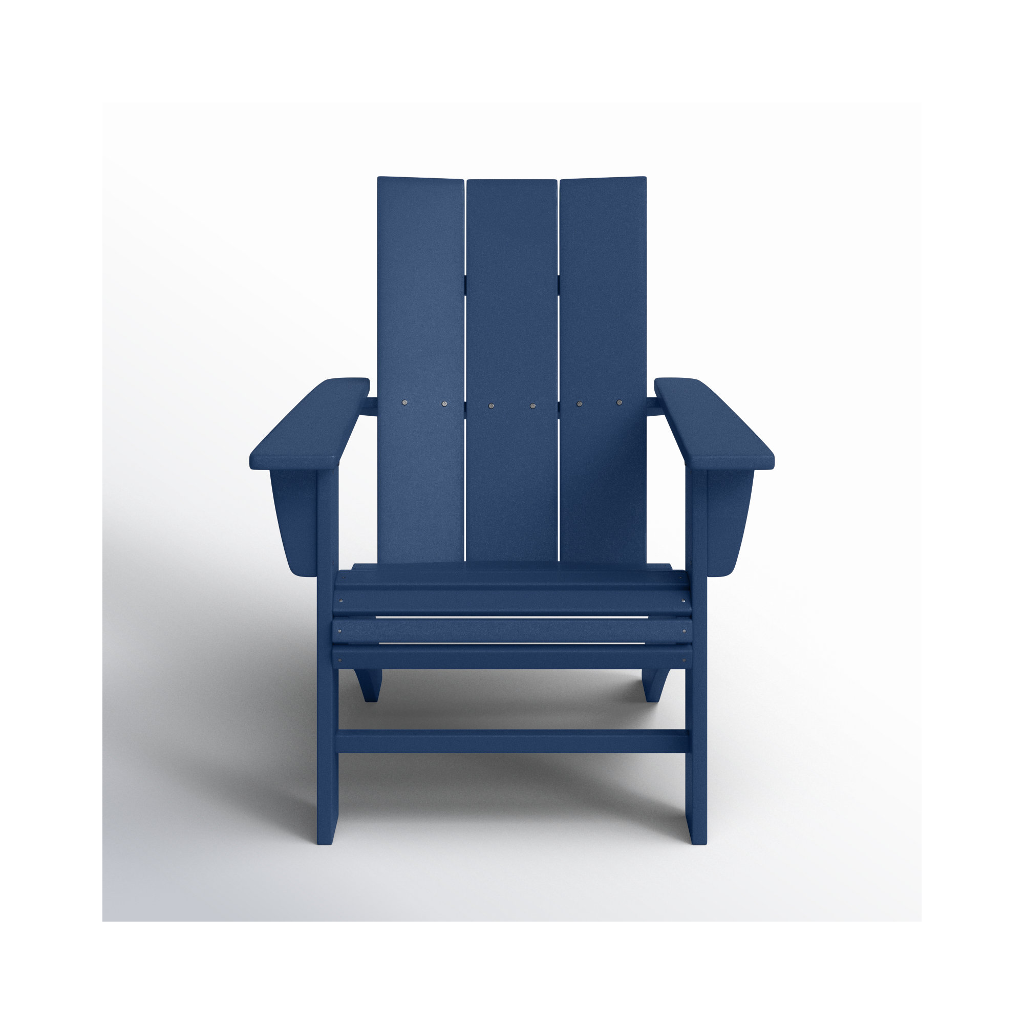 POLYWOOD Modern Curveback Adirondack Chair, Navy