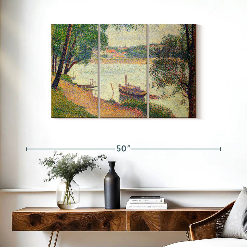 Meat Gray Weather Grande Jatte 1886-1888, H 24 po x l 38 po
