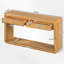 Console rustique en bois avec tiroirs de rangement et tablette ouverte-39498497