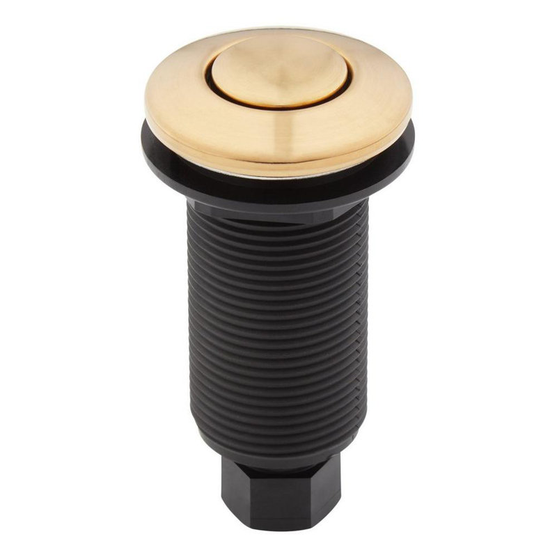 Air Switch Button for Garbage Disposal, Brushed Gold