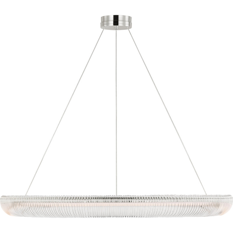 Pierce 1 - Light Chandelier, 40, Polished Nickel