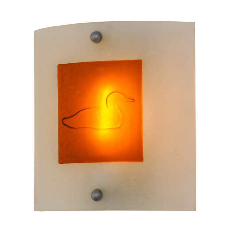 Rustic Lodge Flush Mounted Sconce