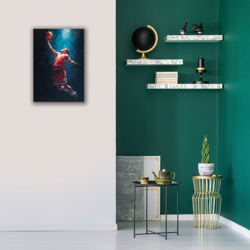  «Basketball Legend 1» par Ann Klee, art mural sur toile, 18 po x 26 po, H 26 po x l 18 po