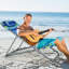 Chaise de plage inclinable