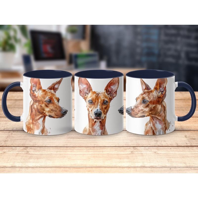 Ceramic Coffee Mug, 3, Navy