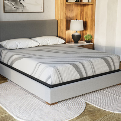 Comfort Layer Mattress - Nl 10" Gel Foam, King, Gray Foam Gray, Heat Wicking
