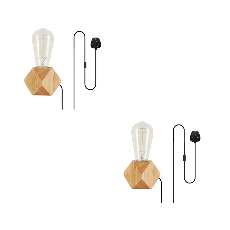 Alta Adjustable Solid Wood Architect Lamp Lamp, No
