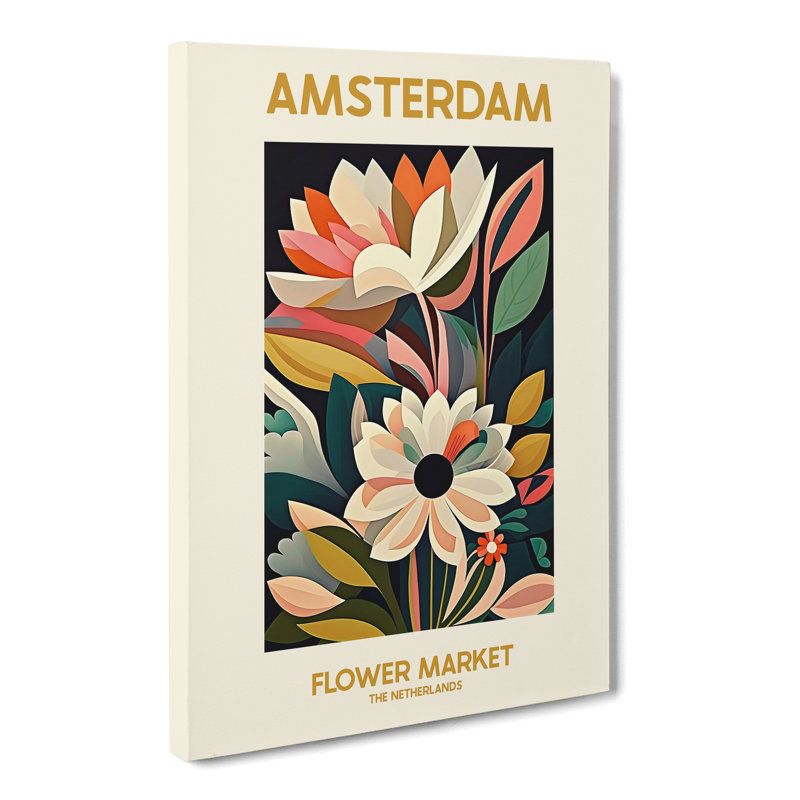 XMKTMKT-46 Amsterdam Flower Market Exhibition 12 - Wrapped Canvas Print, 50cm H x 35cm W x 3cm D