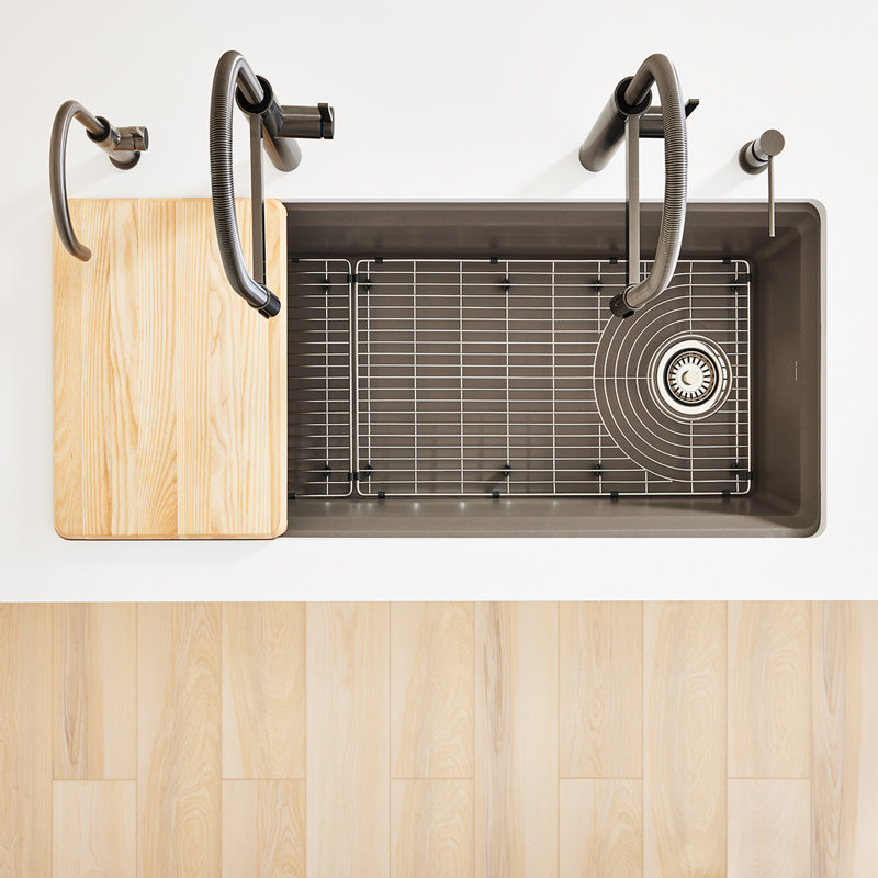 Grille d'évier en acier inoxydable pour évier de poste de travail 45 "Inteos
