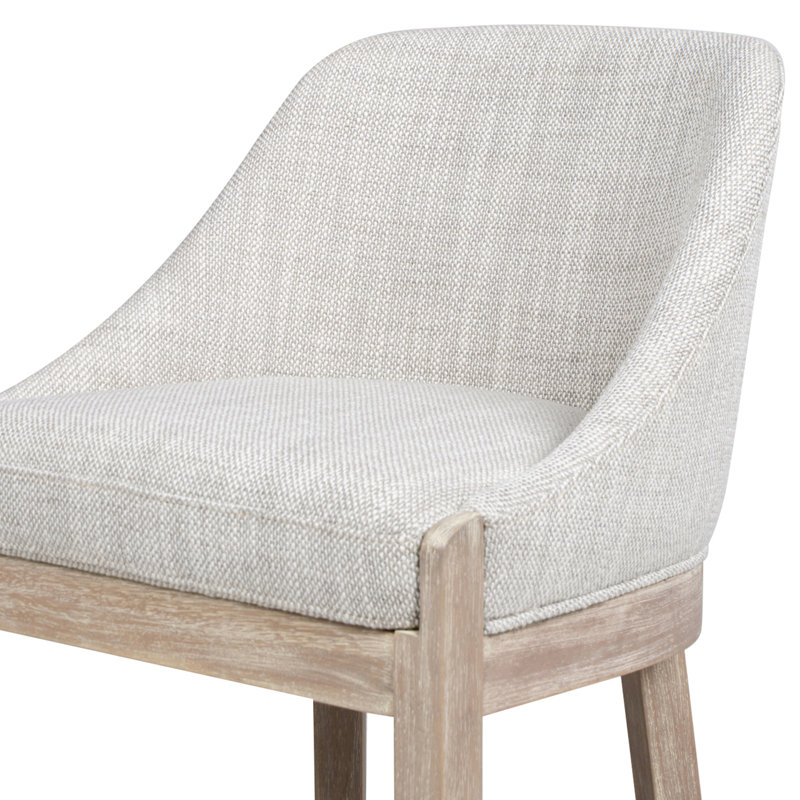 Amiyr Upholstered Counter Stool with Solid Wood Frame