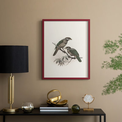 «Vintage Animal Print», reproduction encadrée en bois massif