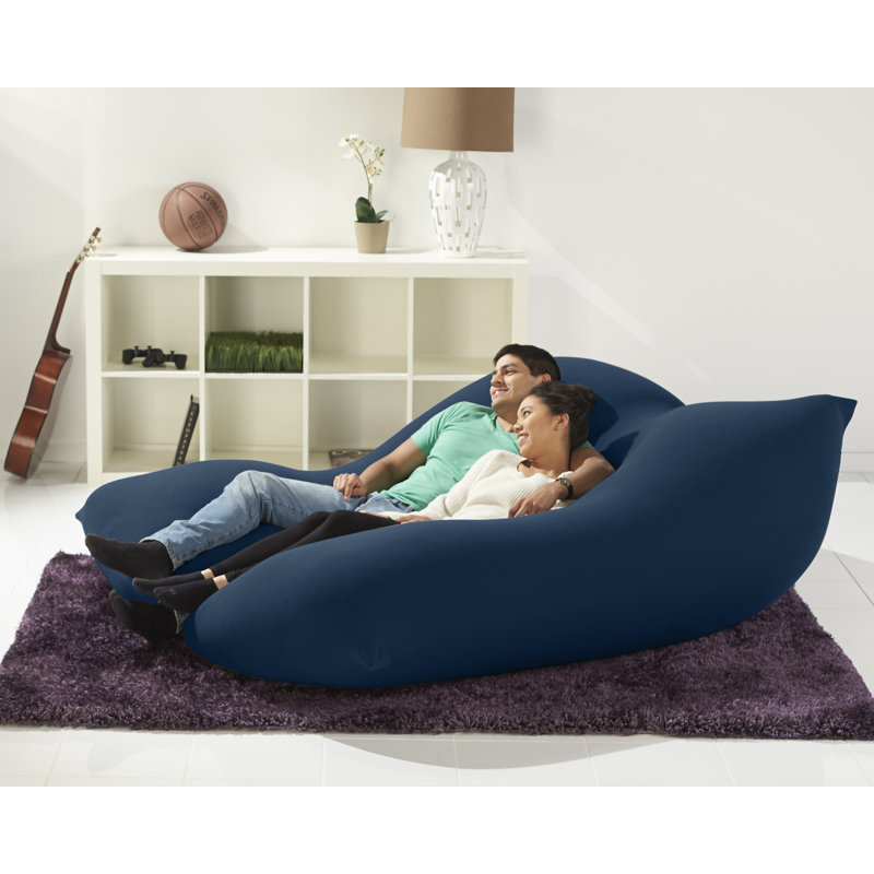 Housse de fauteuil à billes, Bleu, H 72 po x l 48 po x P 24 po
