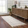 Jamond Moroccan Machine Woven Polypropylene Area Rug in Beige