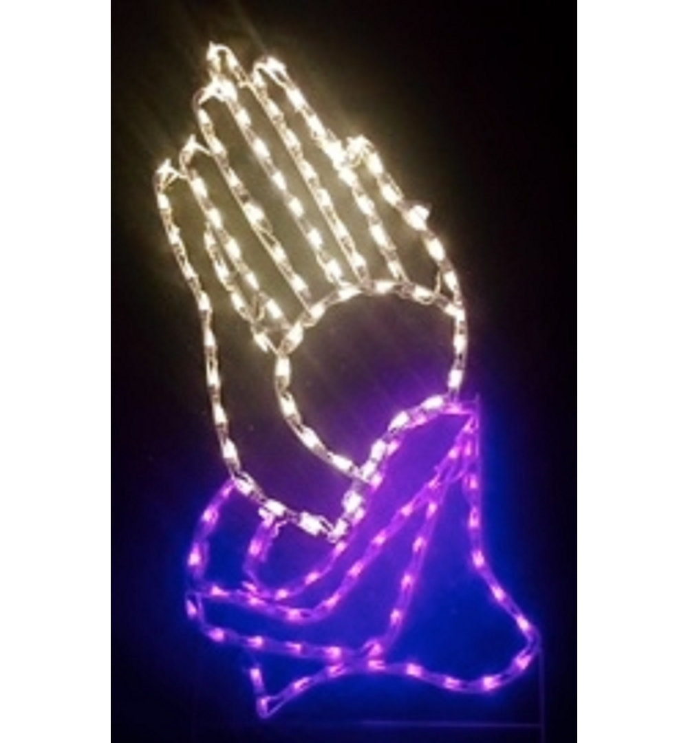 Praying Hands Religious Holiday Lighted Display Lori's Lighted D'Lites