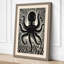 Octopus Starburst Graphic Art - Wrapped Canvas-352138668-352138706