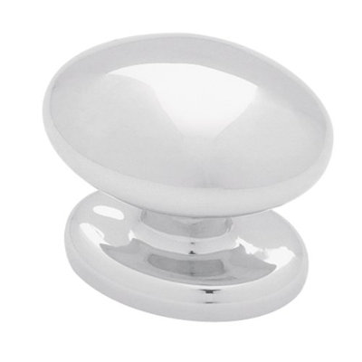 (5 Pack) 1-3/8 inch Perspective Knob Chrome
