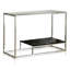 Saniyah 121.92cm Glass Top Console Table-333839068
