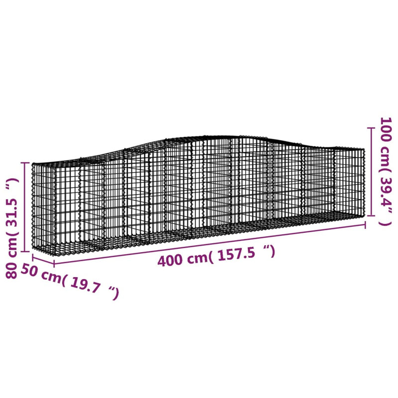 Clôture en métal H 3 pi x l 6 pi, H 39,4 po x l 157,5 po x P 19,7 po
