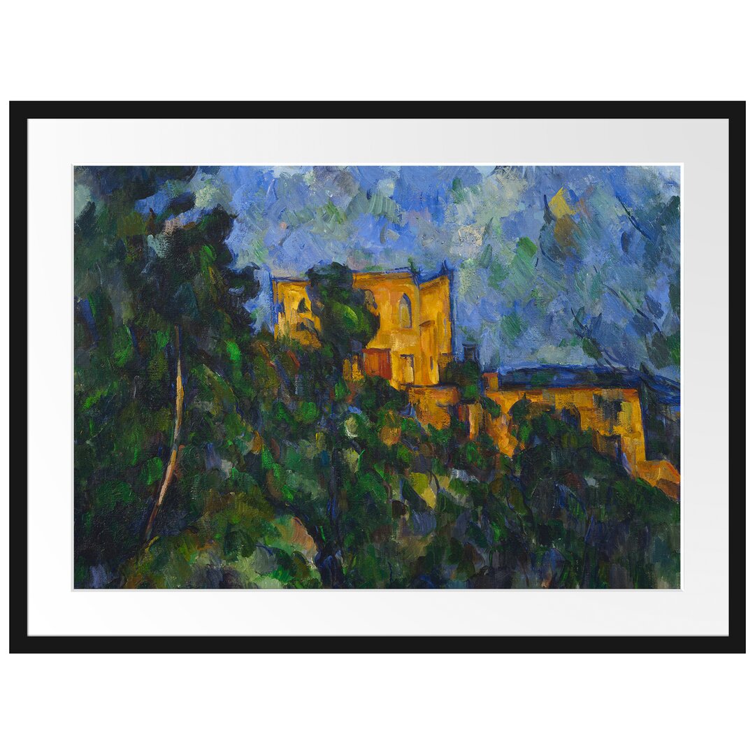 Gerahmtes Poster Chateau Noir von Paul Cezanne