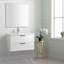 Meuble-lavabo mural 32 po avec lavabo en céramique