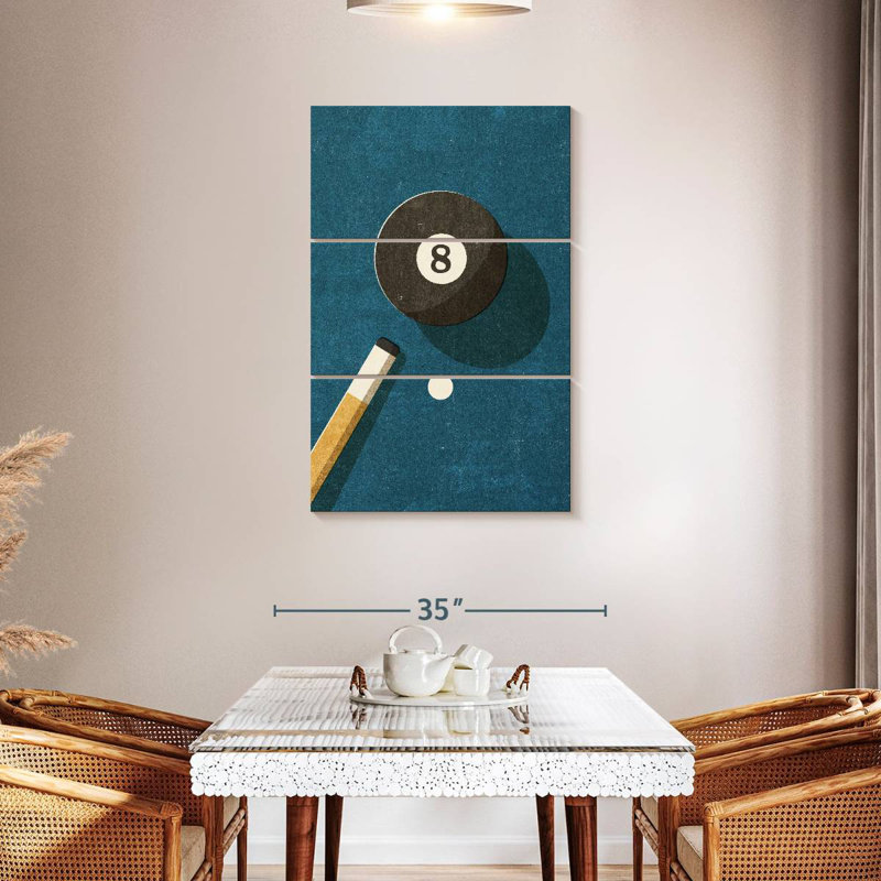 Balle de billard Senne 8, H 45 po x l 28 po