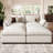 Velvet & Wide Short Plush Soft Modular Sofa Bed Apartment Sofa With Detachable Cushion Cover-707521435