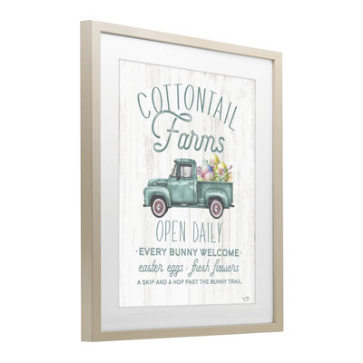 Antique Cottontail Farms, reproduction d'art sous verre, design par Lux + Me Designs
