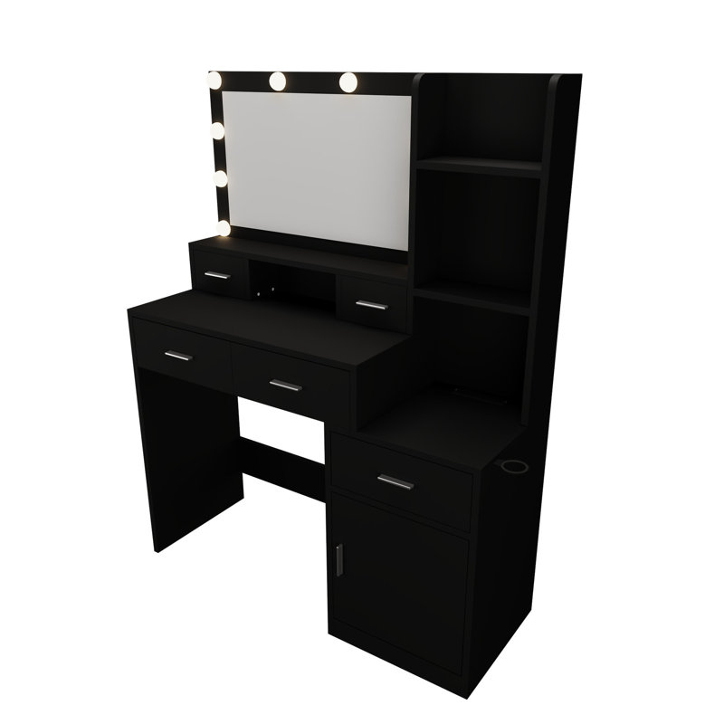 Coiffeuse classique avec options de rangement Coastal For Space