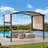 Sunjoy Lindt 9 x 11 ft. Outdoor Steel Arched Pergola with Adjustable Canopy