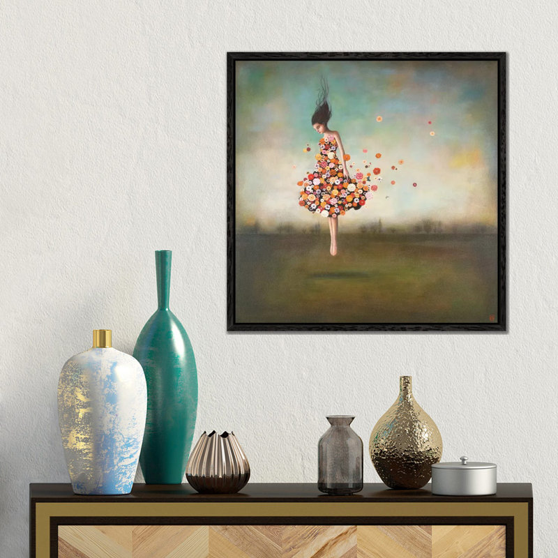 Print on Canvas, Black Floater Framed, 93.98 cm H x 93.98 cm W x 4.445 cm D
