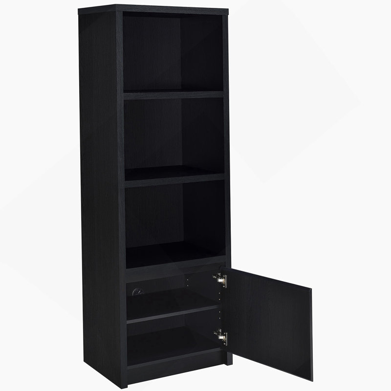 Bibliothèque à 3 tablettes avec armoire inférieure
