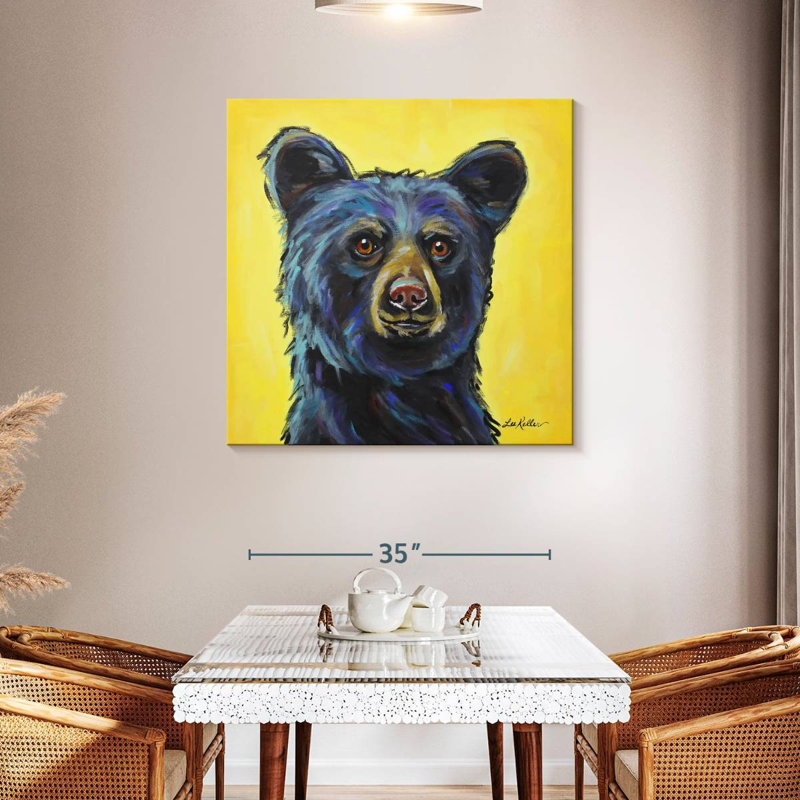 Brampt Black Bear Bernard, 39" H x 39" W