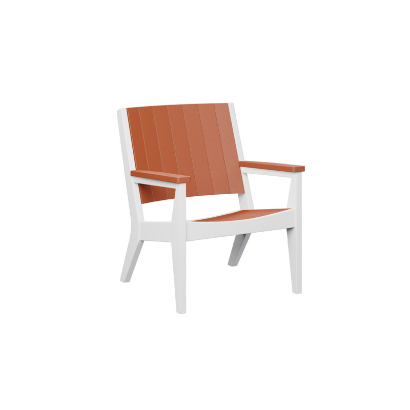 Berlin Gardens Mayhew Regular Top With White Base Chat Chair, Mango Orange