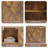 19''H Bathroom Kitchen Wall Mounted Farmhouse Storage Cabinet With Shelves (Set of 2)-119116865-121883771