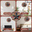 Horloge murale en bois 10 po, mouvement silencieux, à piles (piles AA non incluses), décor artistique, parfait pour les décorations