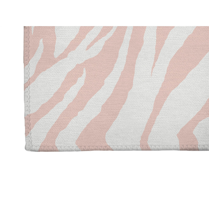 Zebra Patch Non-Slip Outdoor Rug, Runner 2'6" x 8'