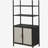 Kenneth Black 3-shelf Radio Weave Accent Cabinet-1759823486