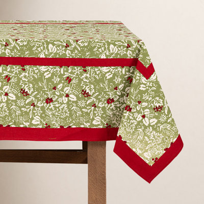 Liljan Floral Christmas Tablecloth