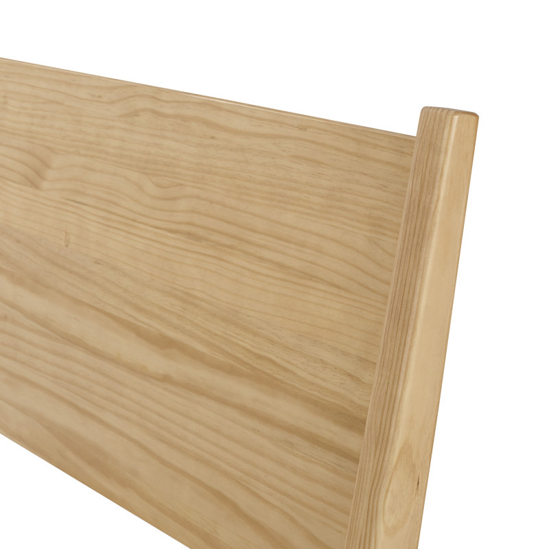 Lit plateforme Ashlie, Chêne miel, Lit double