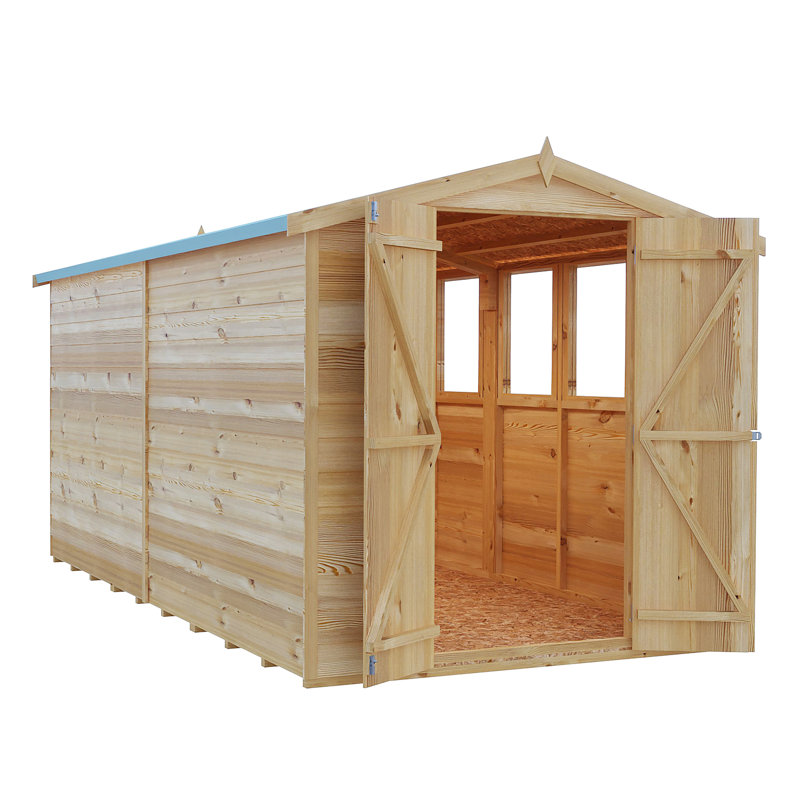 Garden Value 6 Ft. W x 12 Ft. D Overlap Storage Shed, Yes