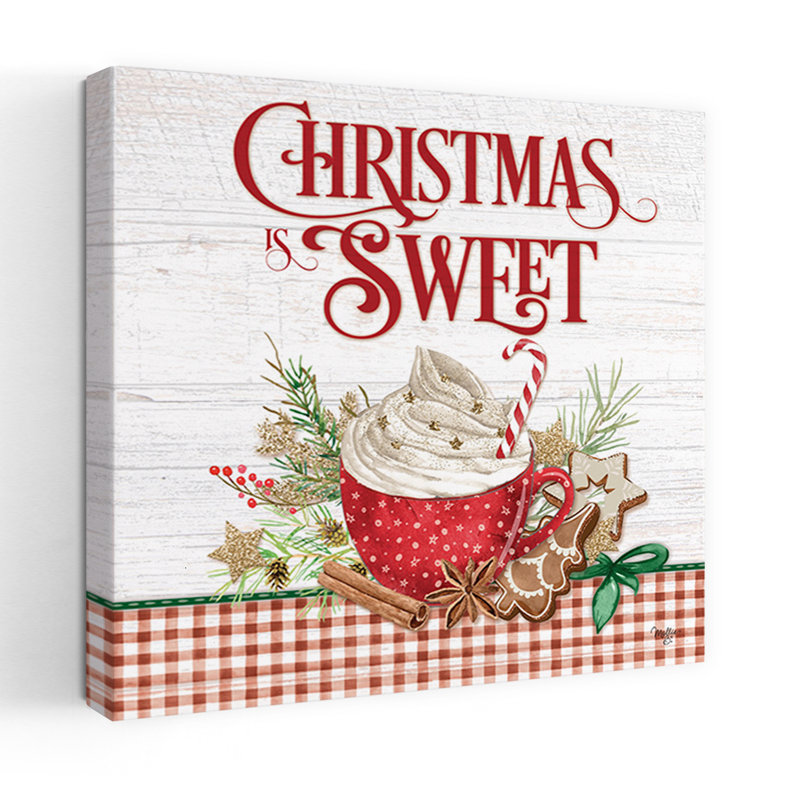 «Christmas Is Sweet», art naturel contemporain, H 18 po x l 18 po