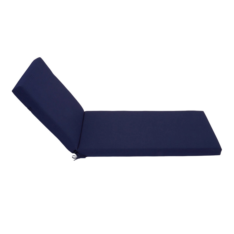 Outdoor Sun Lounge Cushion, Dark Blue