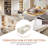 Convertible Six Person Fabric Sofa Bed, High Rebound Density Sponge Sofa-1147291897