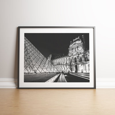 The Louvre Museum Paris France by Vouvart - Single Picture Frame Print