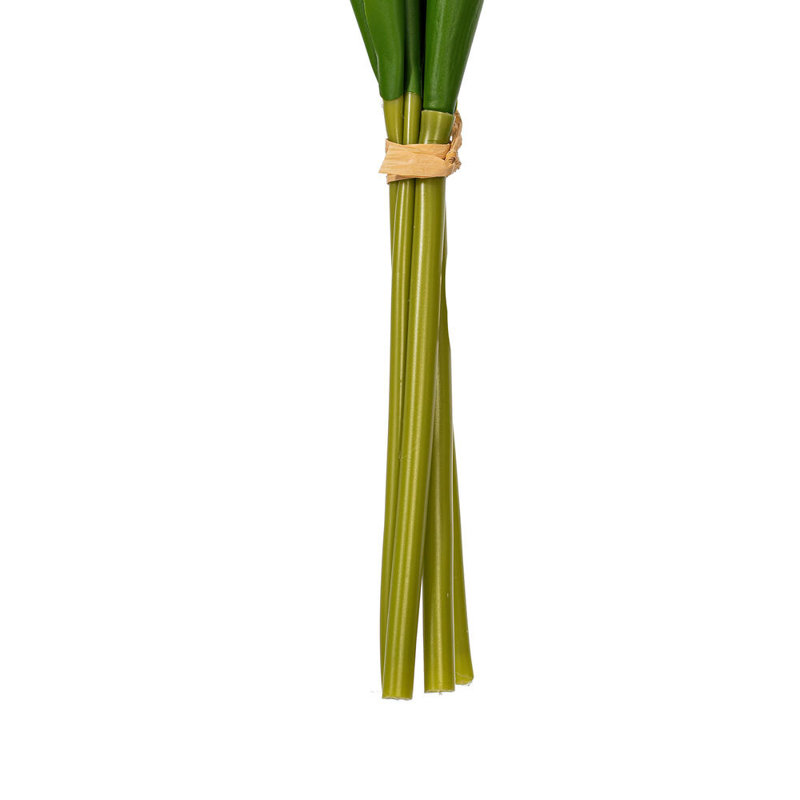Vickerman 16"H Plum Tulip Bundle of 5., Yellow