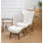 Jeyshan Upholstered Tufted Wingback Chair and Ottoman-359463304