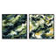 Urban Urban Camouflage Wilderness - Ensemble de 2 collages carrés abstraits-101842972-101842968