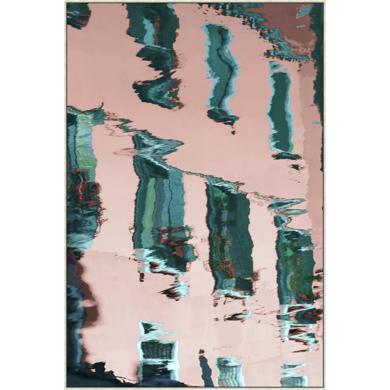 «Venice Reflection 1» par Thom Filicia, peinture sur toile à cadre flottant